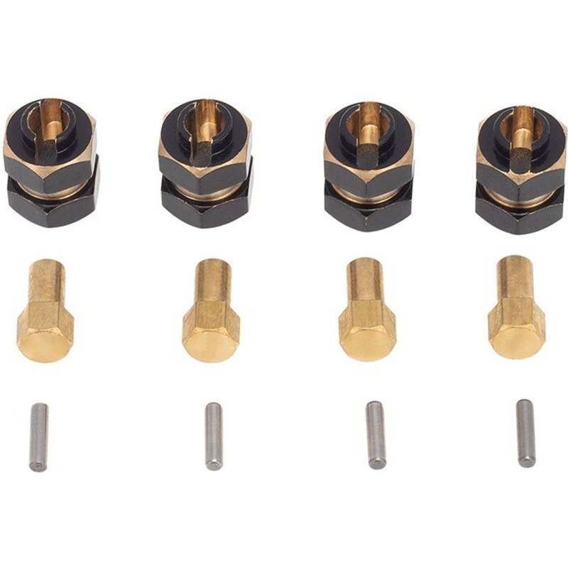 Adaptateur D'Extension Hexagonal De Roue En Laiton 4mm Élargi Pour 1/24 Axial Scx24 90081 Axi00001 Axi00002 Rc Pièces De Mise À Niveau De Voiture À Chenilles