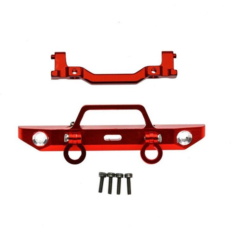 Pare-Chocs Avant En Métal Avec Support De Montage, Pour Axial Scx24 90081 Deadbolt 1/24 Rc Voiture À Chenilles, Mise À Niveau Des Pièces Accessoires