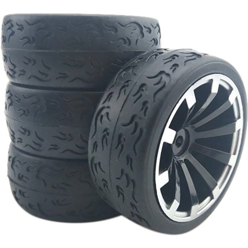 Pneu De Course À Dérive Pour Hsp Rc Modèle 1:10, Avec Télécommande, Diamètre De Voiture 66mm, Adapté Au Joint Hexagonal 12mm