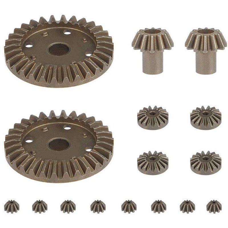 Mise À Niveau Des Engrenages D'Entraînement Différentiels 30t 16t 10t En Métal Pour Wltoys 144001 12428 12429 12423 12429 Pièces De Rechange De Voiture Rc, 16 Pièces