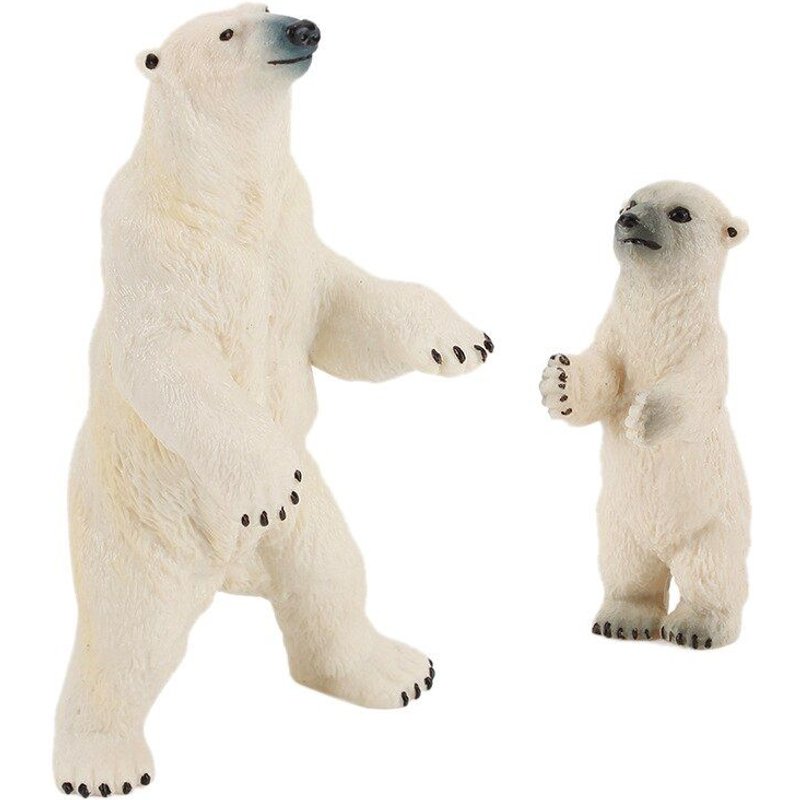 Jouets Figurines Ours Polaire Blanc, Simulation D'Animaux Arctique, Décoration De La Maison, Jouets Éducatifs Pour Enfants D'Âge Préscolaire