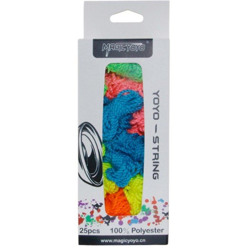 Cordes Yoyo Professionnelles 100% Polyester, Pour Yoyos Non Réactive, Lot De 25, Couleur Aléatoire
