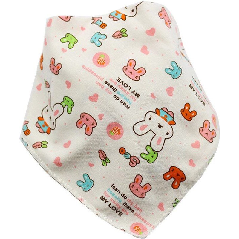 Bavoirs En Pur Coton Triangle Pour Nouveau-Né, 1 Pièce, Bavoirs Bandana Imperméables De Dessin Animé Pour Bébés Garçons Et Filles