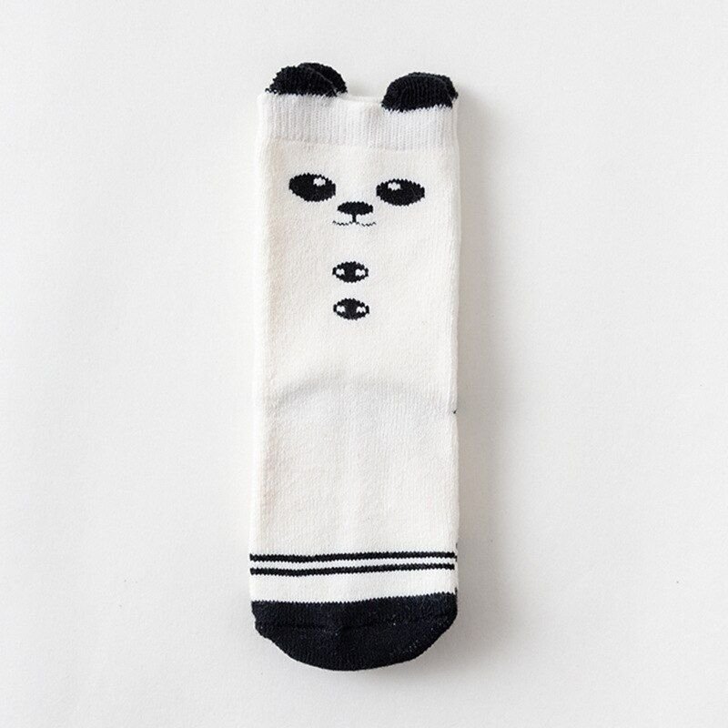 Chaussettes Antidérapantes En Coton Doux Pour Fille Et Nouveau-Né, Motif Animal De Dessin Animé, Pour Bébé Garçon, Automne Et Hiver