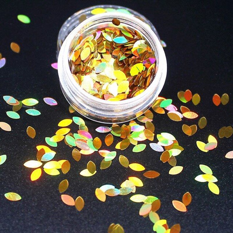 Autocollants En Mousse En Forme D'Oeil De Cheval Doré, 1 Pièce @ #1, Feuilles Artisanales Lumineuses, Jouets D'Apprentissage Précoce, Décoration Créative De Chambre D'Enfant