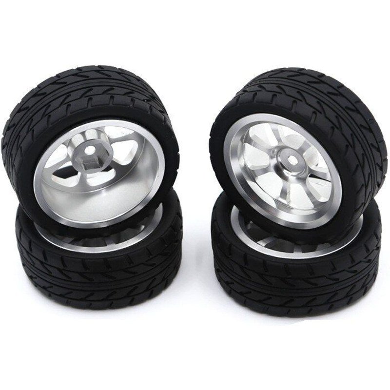 Roues Et Pneus En Métal Pour Voitures Rc, 124016 124017 124018 124019 144001 Et 1/18, Ensemble De 4 Pièces