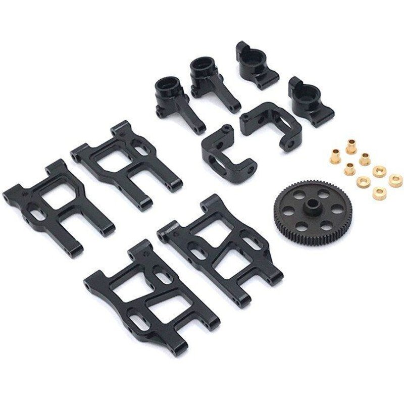 Accessoires De Modification De Voiture Lc Racing 1/10 Ptg-2rc, Mise À Niveau Du Métal: Bras Oscillant, Tasse De Direction, Équipement De Réduction Et Autres Kits