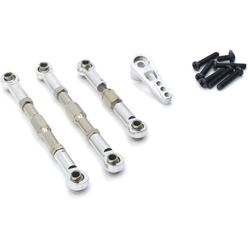 Biellette De Direction En Métal Avec Bras De Service, Pièces De Mise À Niveau Universelles Pour Voiture Wltoys 1/12 Rc, 3 Pièces, 12402