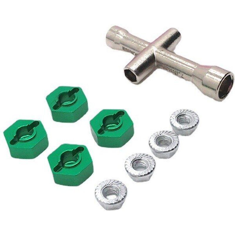 Pièces De Rechange Pour Voiture Land Rover Defender Rc, Modèle Mn 1/10 Mn-999, Amélioration En Métal Coupleur 12mm, Écrou À Bride, Clé De Pneu, Modification