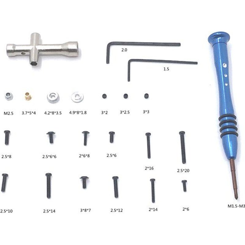 Pièces De Voiture Rc Modèle Wpl/Mn, Outils De Mise À Niveau Et De Réaménagement, Accessoires De Vis, Assemblage, Boîte À Outils