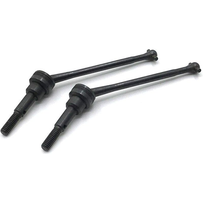 Pièces De Mise À Niveau En Métal Pour Wltoys 1/12 12423 12427 12428 Rc, Paire D'Arbre De Transmission Avant Cvd Modifiée, Argent Et Noir