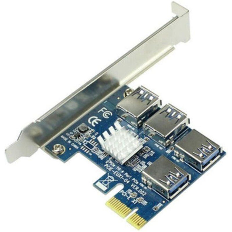 Adaptateur USB 3.0 PCI-E à pci-express, fente 4x 16x pour mineur BTC