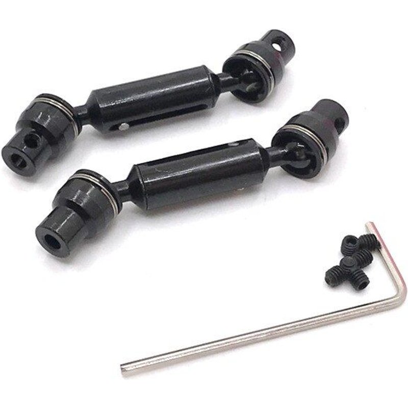 Pièces De Rechange De Voiture Wpl Modèle 1/16 Henglong Jjrc Mn Modèle 1/12 Rc, Mise À Niveau En Métal, Pièces De Modification Des Arbres Hélices Avant Et Arrière