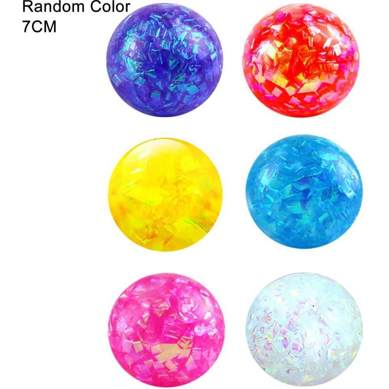 Balle Anti-Stress Lavable Et Incassable Pour Enfants, Jouet À Rebond Rapide, Soulagement De La Tension, Balle Sensorielle