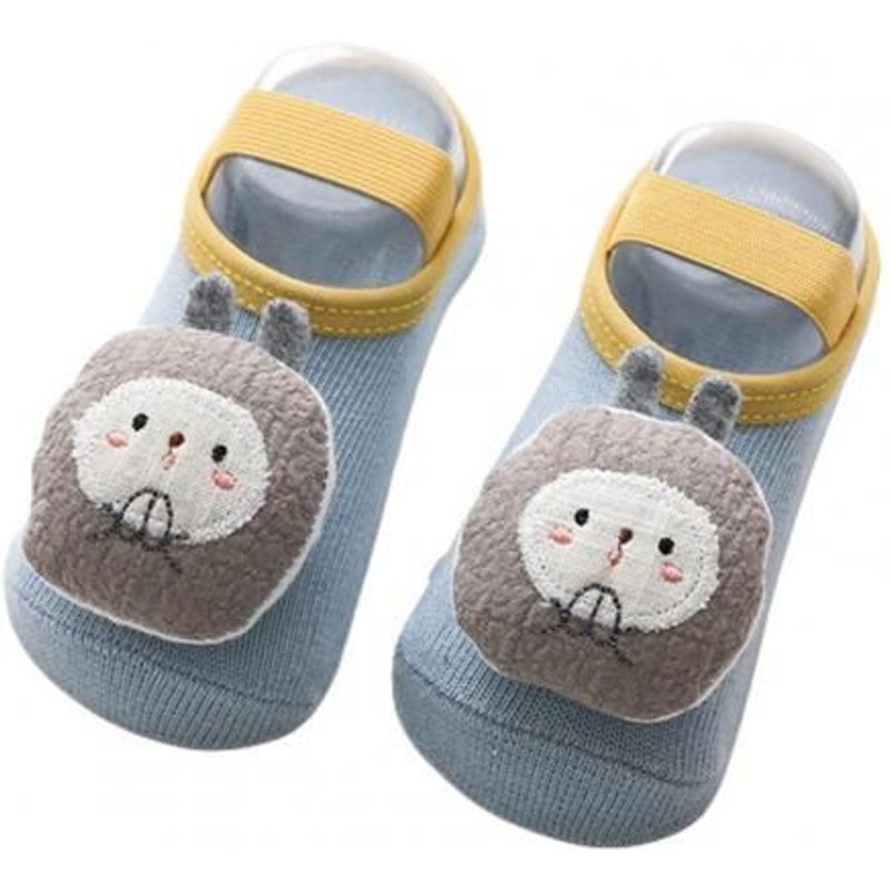 Chaussettes Antidérapantes Pour Enfants, 1 Paire, Chaussures De Sol Pour Bébés, Motif Animal De Dessin Animé, Douces Pour La Peau, Pour Le Printemps