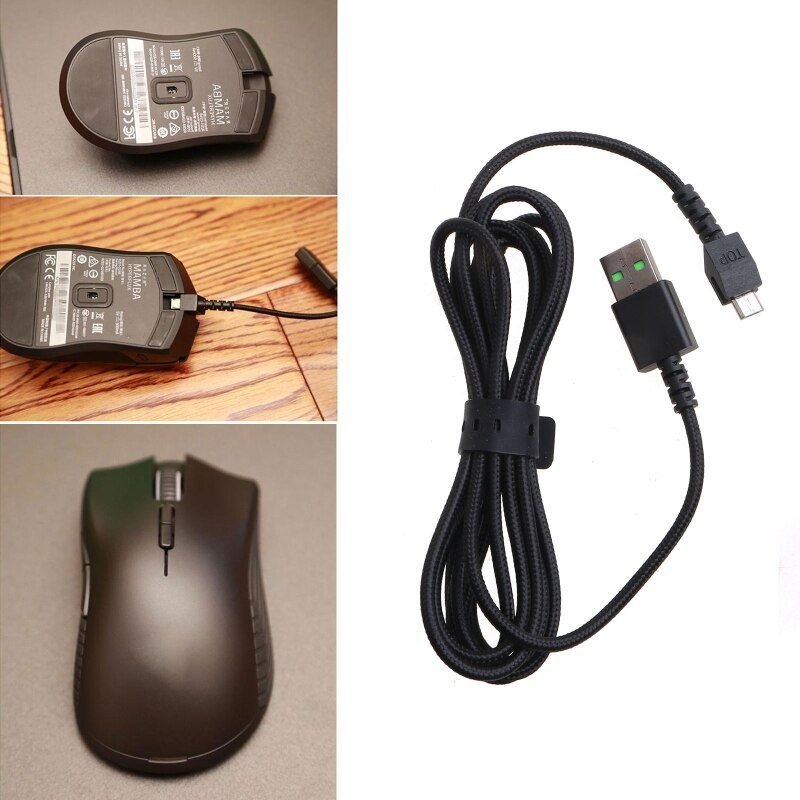 Câble USB de remplacement pour souris razer Mamba HyperFlux, accessoire de réparation X3UF, 1.8m