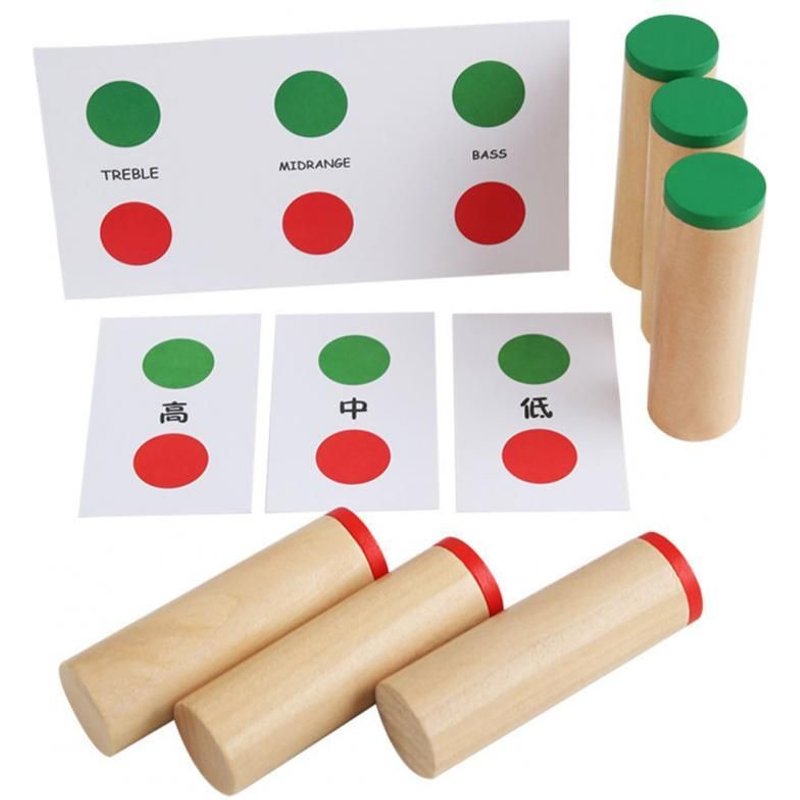 Jeu D'Appairage Vocal En Bois Coloré Éducatif Pour Enfants, Identification Du Son