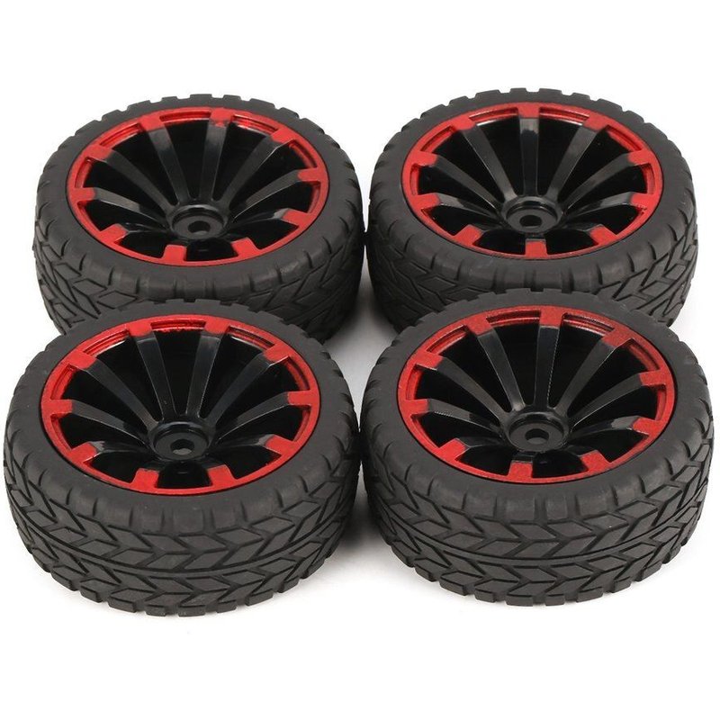 Jante De Roue Tout-Terrain Et Pneus Pour Camion Monstre De Course Rc, Accessoires De Voiture, 67mm 10 Contour Y Word, 4 Pièces, 1/10