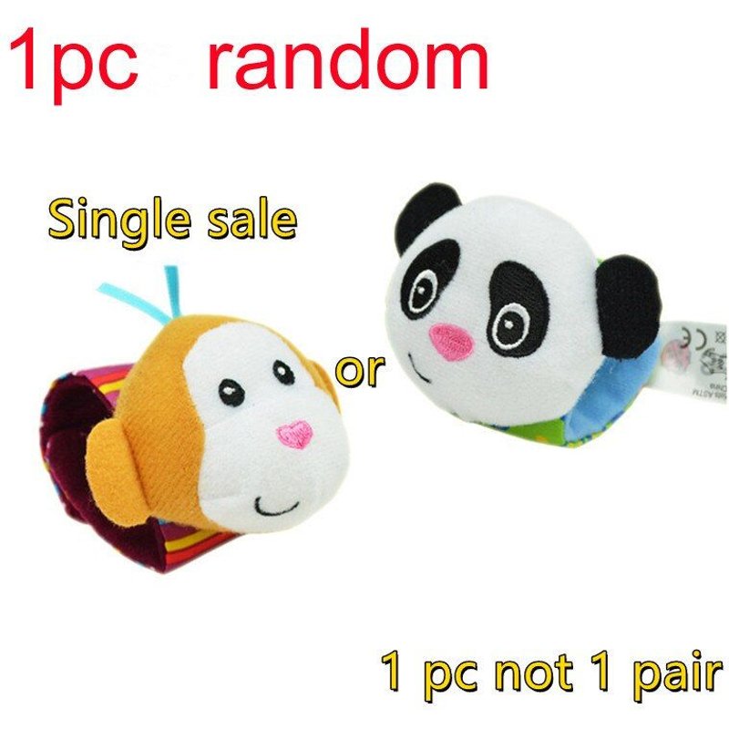 Chaussettes Pour Nouveau-Né, 1 Pièce, Hochet De Poignet Et Chaussettes De Pied Pour Bébé, Jouets Sensoriels, Chaussettes De Poignet, Dessin Animé Animal Mignon