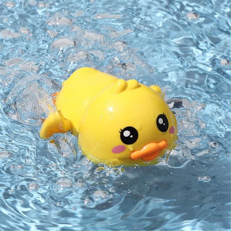 Jouet De Bain Pour Bébé, Petit Canard Jaune À Remonter, Animal De Natation, Jouet D'Horlogerie D'Eau Pour Enfants, Douche D'Été