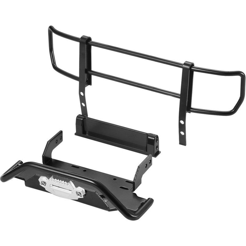 Kit De Pare-Chocs Avant En Métal, Pare-Chocs Supérieurs Et Inférieurs Pour Voiture Rc 1:10, Chenille Traxxas Trx4 G500 Trx6 G63 6x6, Pièces De Mise À Niveau De Véhicule Rc