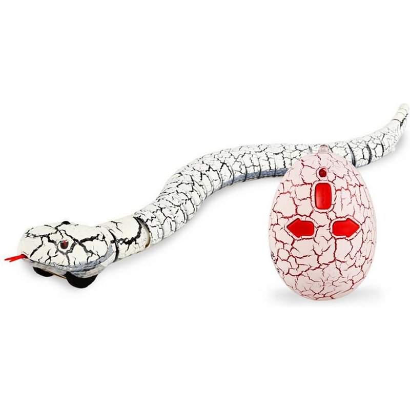 Faux Serpent Télécommandé 16 Pouces, Animal Réaliste Rechargeable, Serpent Rc Drôle Avec Contrôleur Infrarouge En Forme D'¿Uf