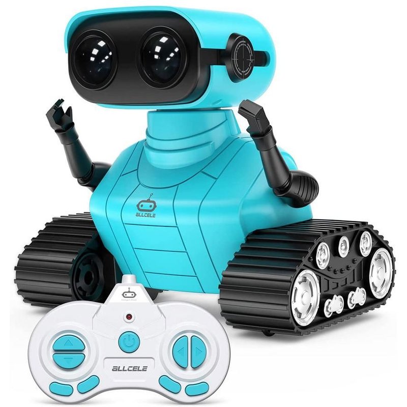 Robot Télécommandé Pour Enfants, Jouet Éducatif, Rechargeable, Avec Musique Et Yeux Led, Cadeau