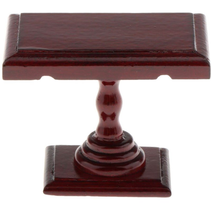 12ème Maison De Poupée En Acajou Rouge, Table D'Appoint De Décoration Pour Enfants En Bas Âge, Accès Diy