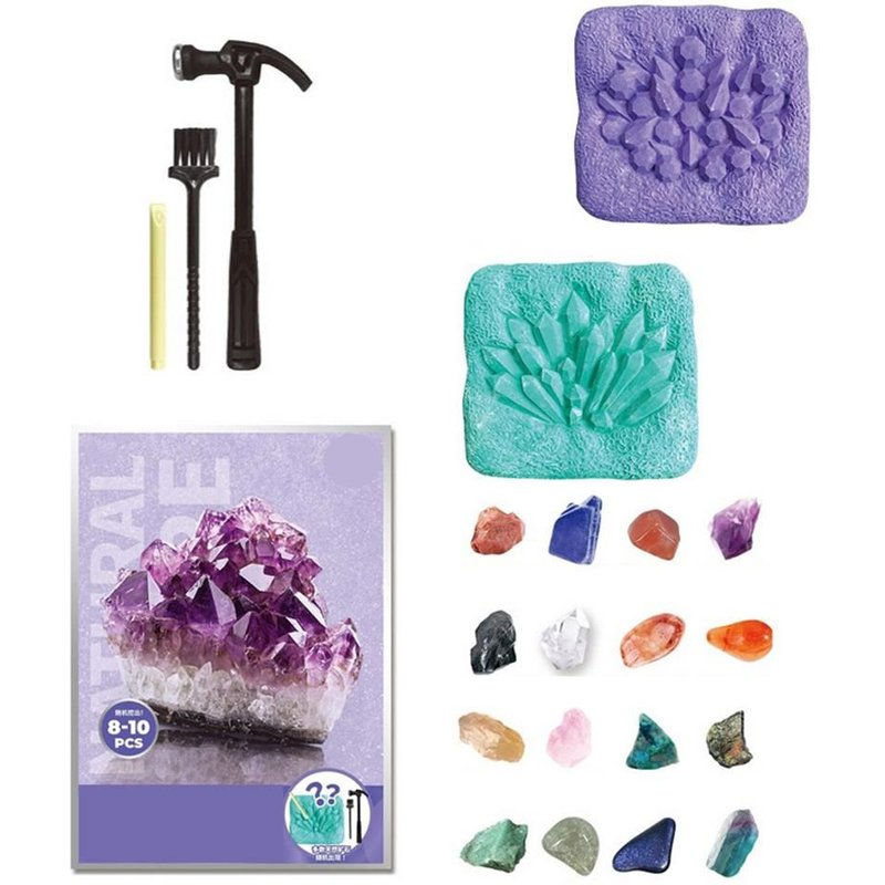 Kit De Creusement De Pierres Précieuses Pour Enfants, Jeu D'Excavation De Pierres Précieuses En Cristal, Éducatif, Sc