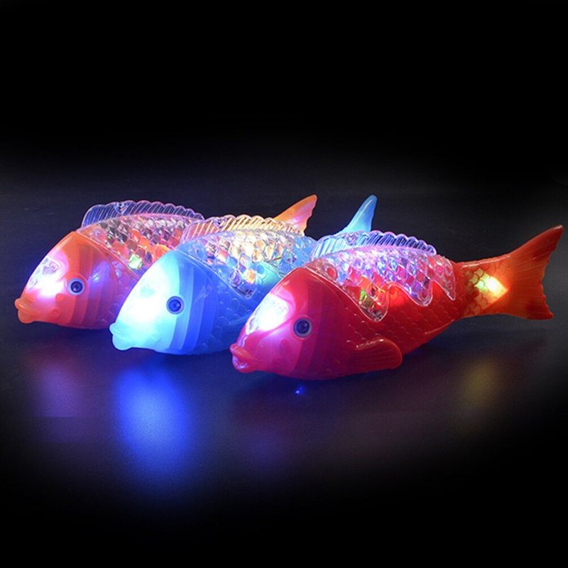 Simulation De Poisson Nageur Électrique, Jouets Éducatifs Pour Enfants, Son, Éclairage Led, Jeu D'Interaction Musicale