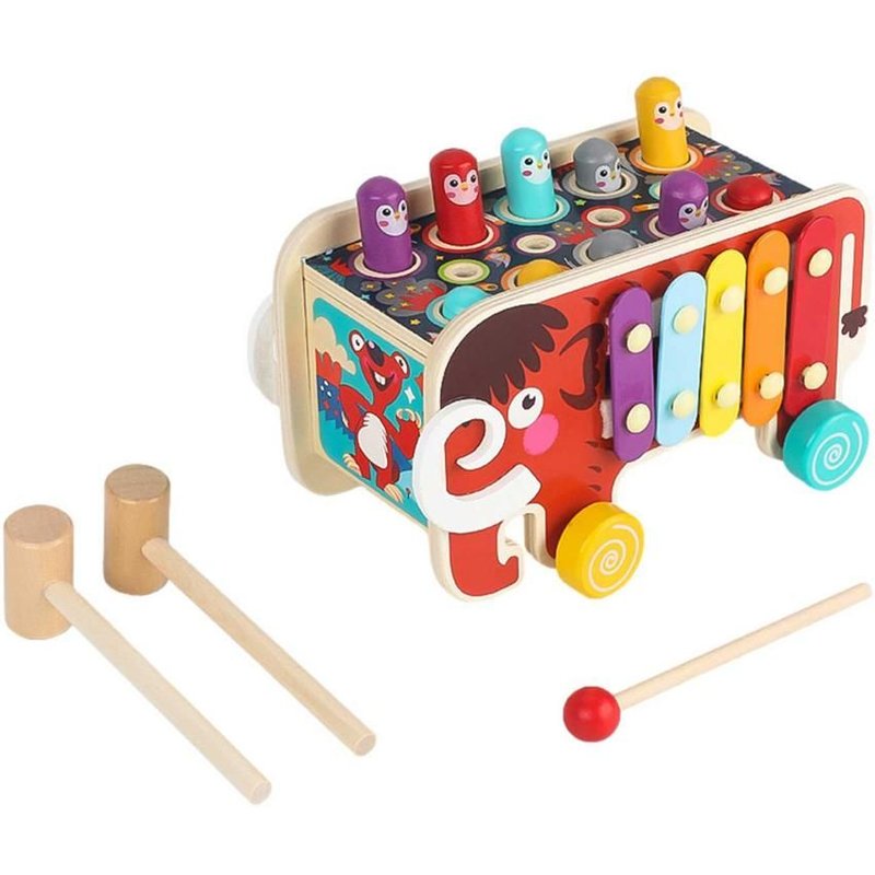 Jeux En Bois Montessori Whac A Taupe Pour Enfants, Jeux Éducatifs, Sensoriels, Planches Actives, Frapper Et Battre Le Hamster