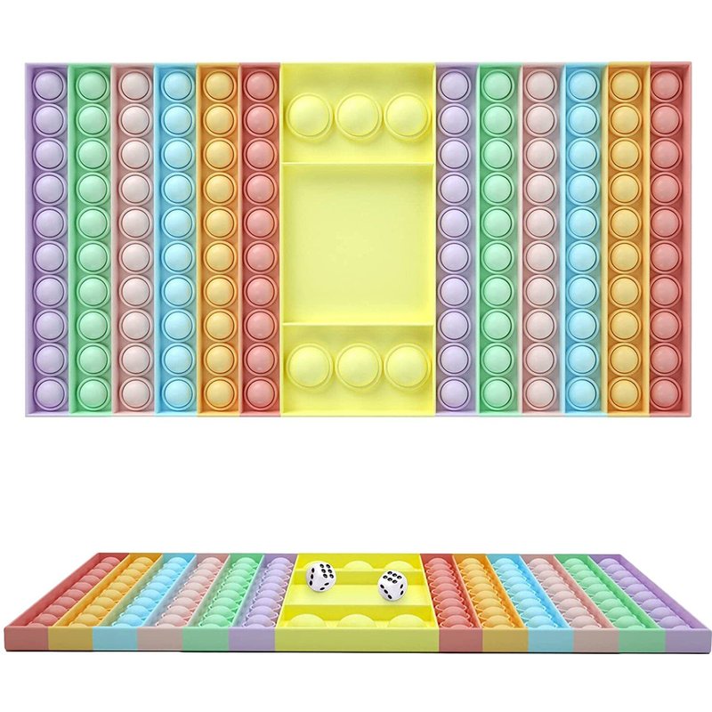 Jeu De Plateau Sensoriel En Silicone Pour Enfants, Jeu D'Échecs, Anti-Stress, Grande Taille