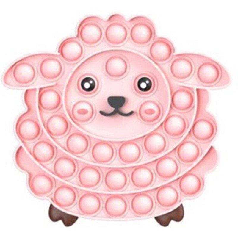 Jouets De Soulagement De L'Autisme En Forme De Mouton, Bulle De Poussée Sensorielle Pour Enfants, Jouet À Presser, Réduit La Tension Et Libère Le Stress