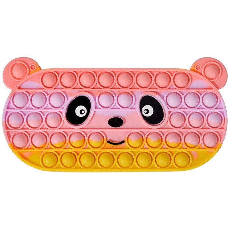 Trousse À Crayons Panda En Silicone, Anti-Stress À Bulles, Jouets Sensoriels, Anti-Anxiété, Sac De Papeterie Pour Enfants