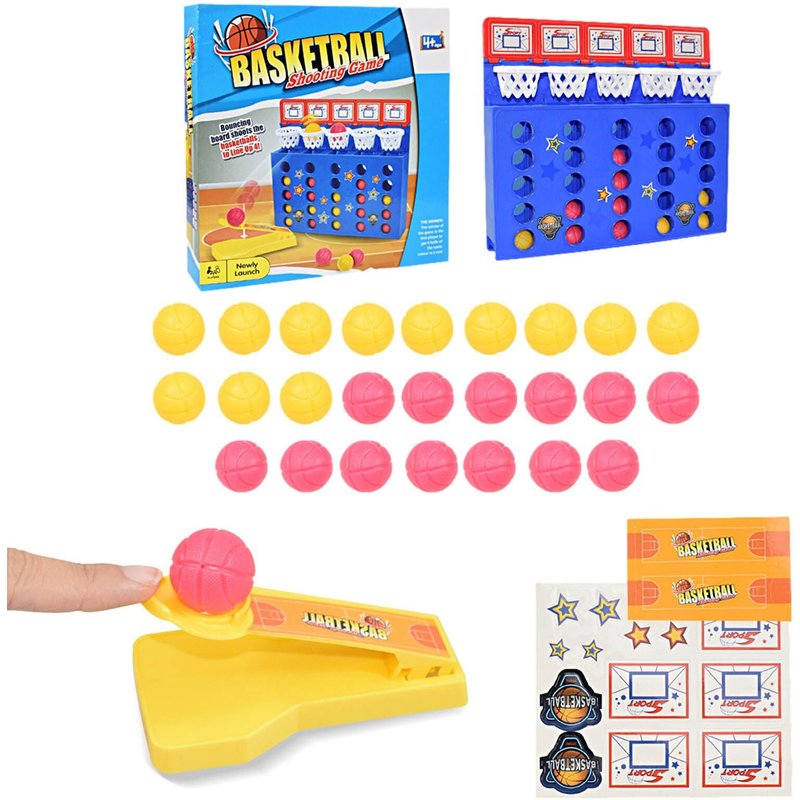 Jeu De Société Connect-4 Tirs 4 Tirs, Balle Rebondissante Et Connectée, Jouet Éducatif Interactif Parent-Enfant, Amusant