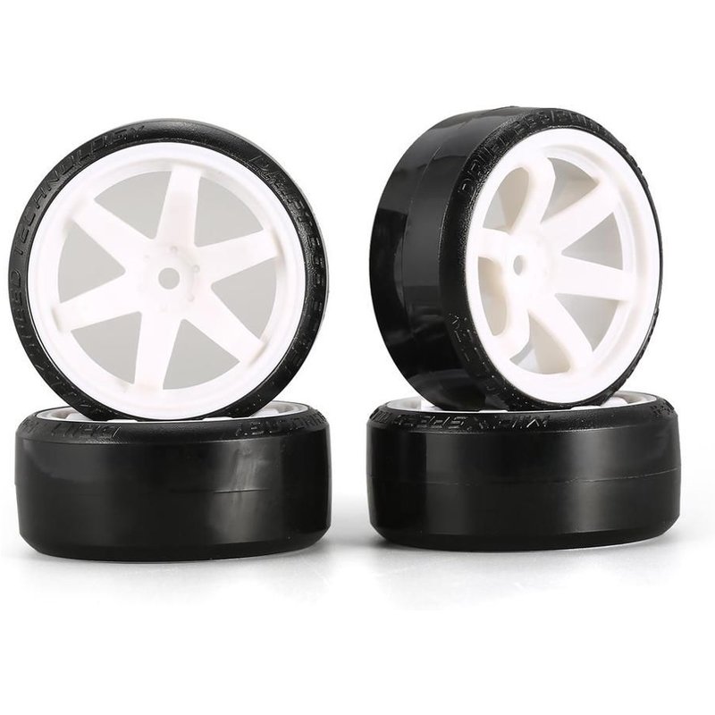 Ensemble De Pneus Durs Pour Traxxas Hsp Tamiya Hpi Rc, 4 Pièces De Rechange Pour Véhicule Sur Route, 2021