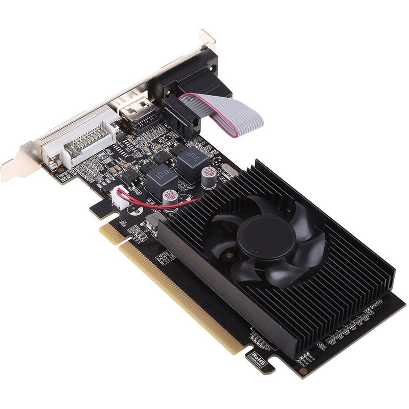 Carte graphique NVIDIA GT210, 1 go, 64 bits, DDR2, discret, pour ordinateur