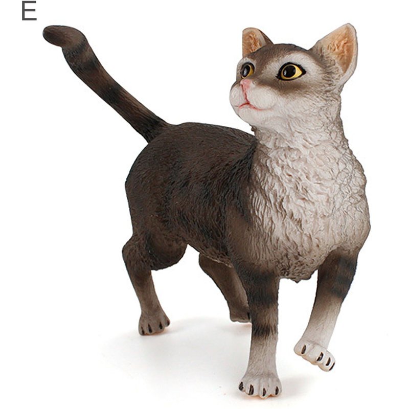 Simulation De Mini Chat Modèle Animal, Accessoire De Décoration De La Maison, Statue De Jouet Pour Enfants, Cadeau