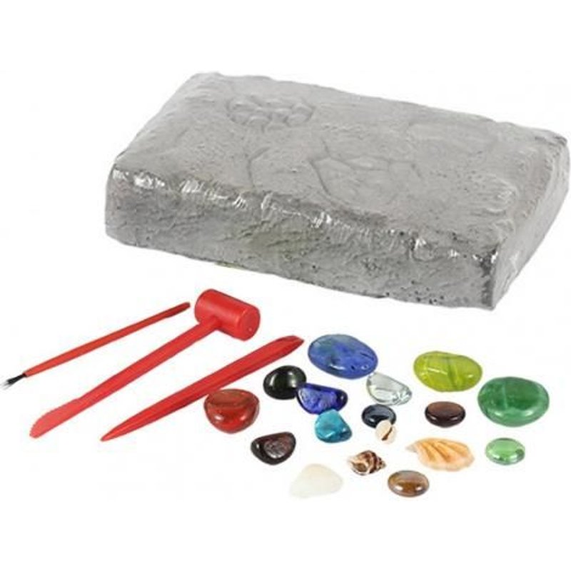 Jeu De Faux Joyaux D'Excavation Pour Enfants, 1 Ensemble De Jouets Éducatifs Colorés De Haute Simulation De Mega Fossile