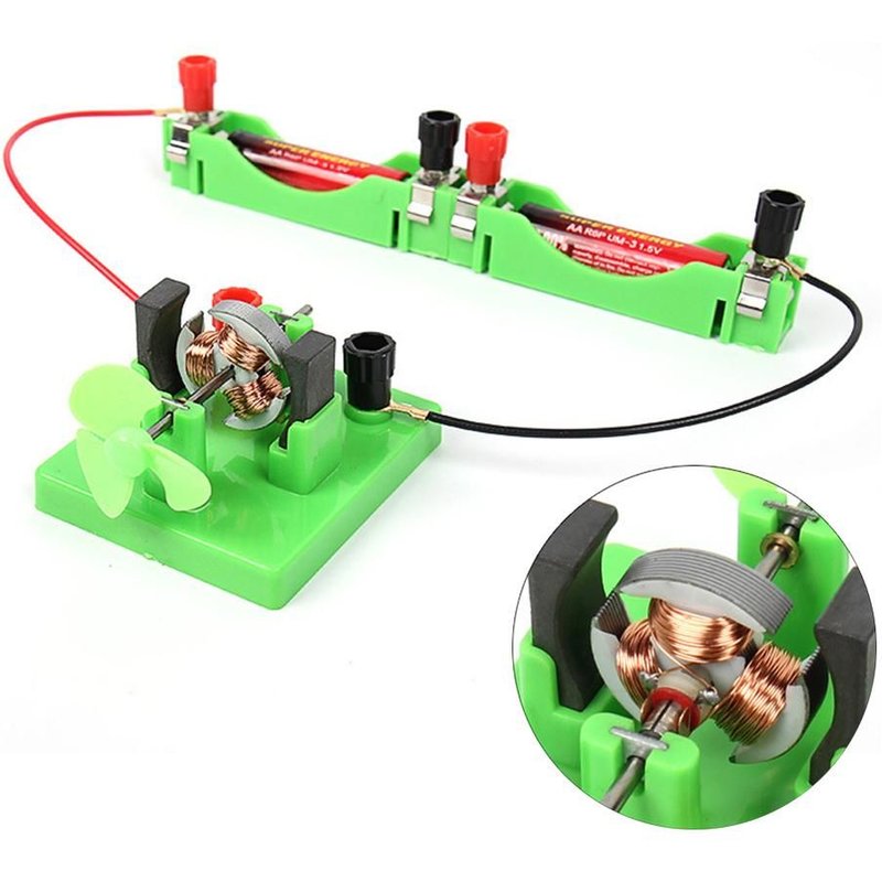 Modèle De Moteur À Courant Continu Avec Ventilateur, Circuit Physique, Expérience, Jouet Éducatif Pour Enfants