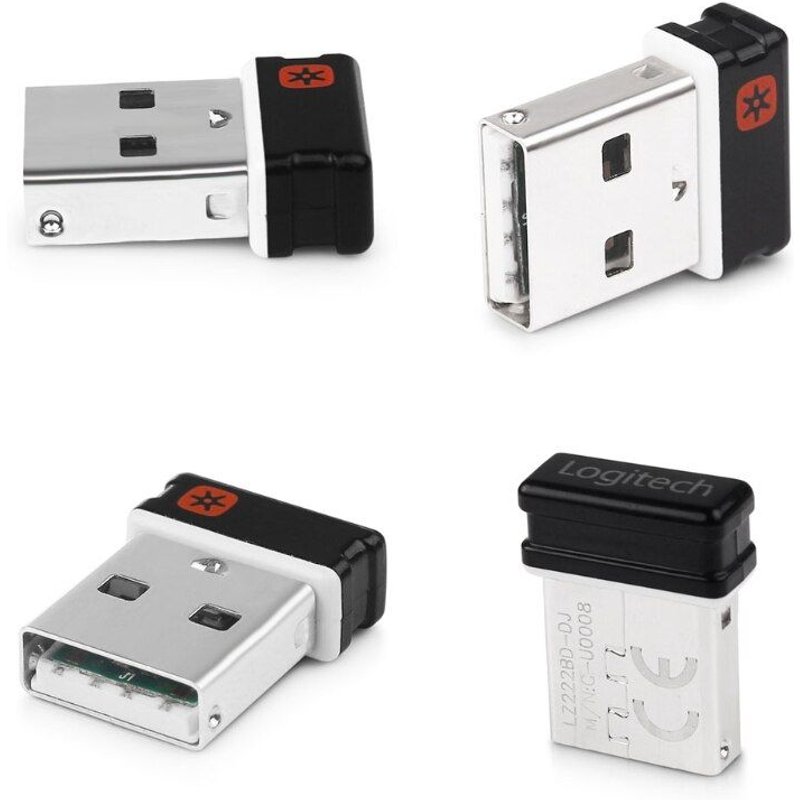 Récepteur Dongle USB sans fil pour logitech PC, clavier, souris ordinateur portable, 6 appareils, 6mm