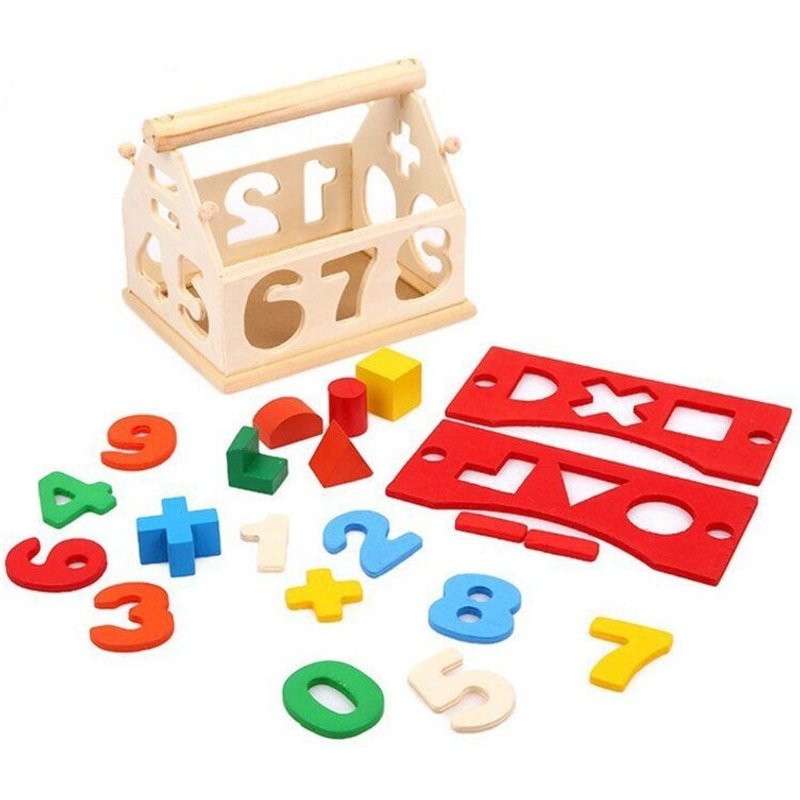 Boîte En Bois Montessori, Jouet De Tri Interactif, Stimulation Géométrique, Jeu Assorti Pour L'Apprentissage Préscolaire, Cadeau Amusant Pour Enfants