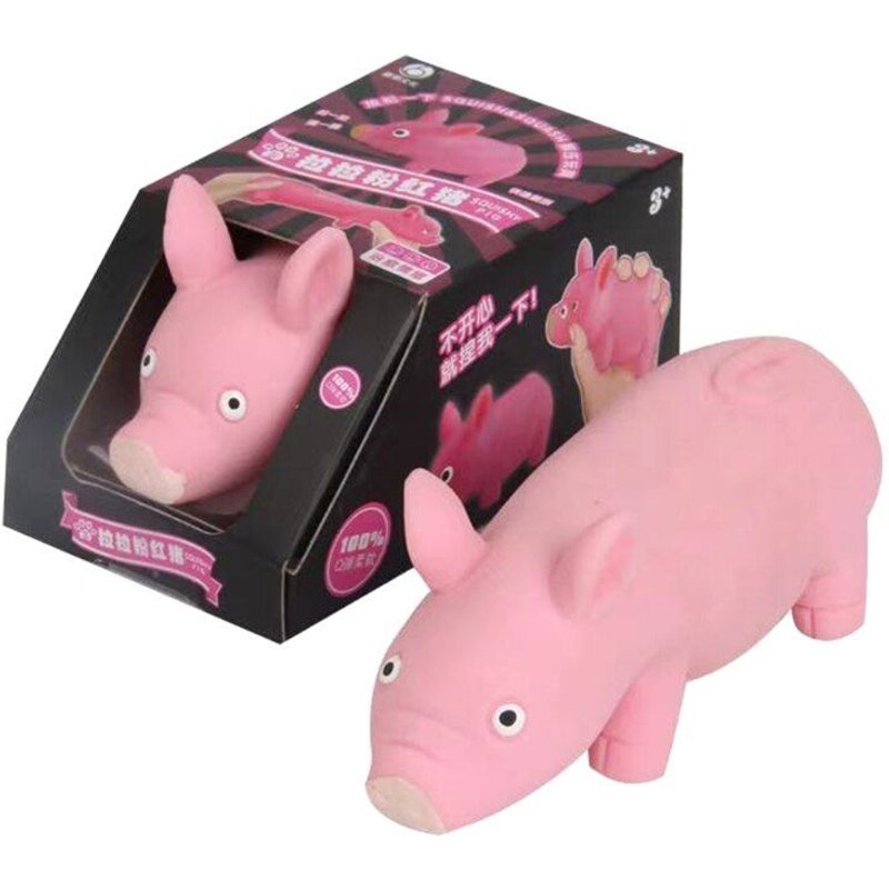 Jouet De Ventilation De La Colère Du Cochon Rose, Jouet De Décompression Sensoriel, Anti-Stress, Soulagement De L'Ennui, Pincement De Pression