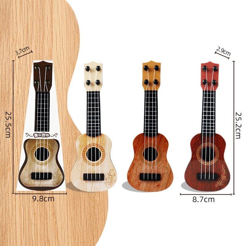 Mini Instrument De Musique Ukulele À Quatre Cordes, 1 Pièce, Jouets Éducatifs Pour Enfants, Jouet De Développement Intellectuel Précoce