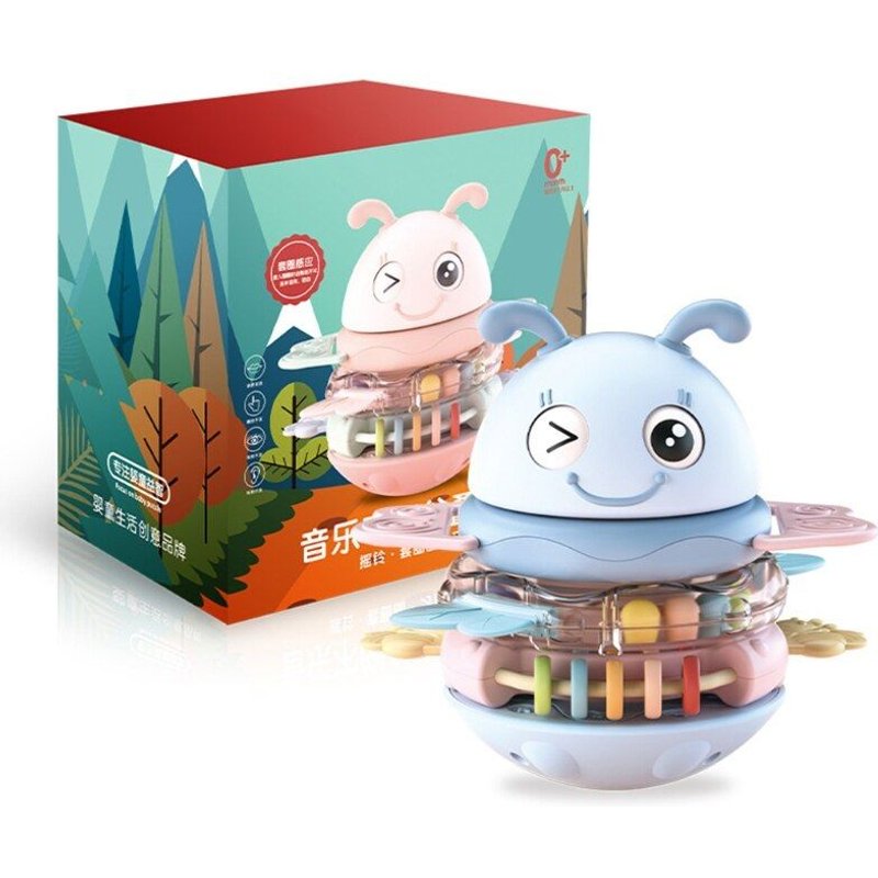 Jouet Enfichable Multifonctionnel Avec Base Abeille, Jouet De Bain, Anneau De Dentition, Jouet Musical Interactif, Gobelet, Ensemble De Jeu Éducatif Pour Tout-Petits