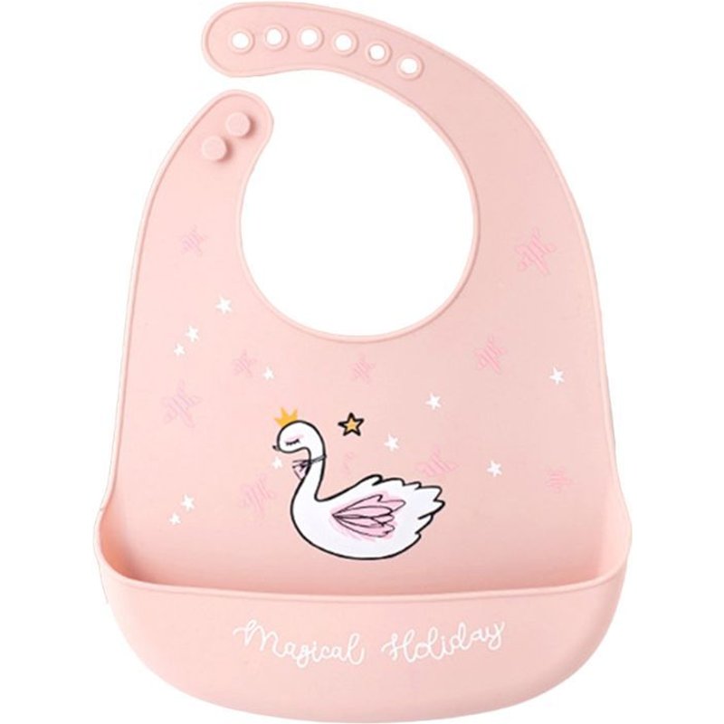 Bavoirs De Bébé De Dessin Animé Imperméable En Silicone Souple Pour Nouveau-Né, Bavoir D'Alimentation Pour Nouveau-Né, Serviette De Salive Réglable, Bandana Rot Tissus Accessoires