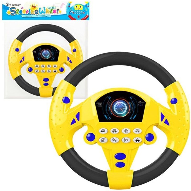 Contrôleur De Conduite Facile À Simuler, Volant Portable, Jouet Copilote, Son Éducatif Pour Enfants