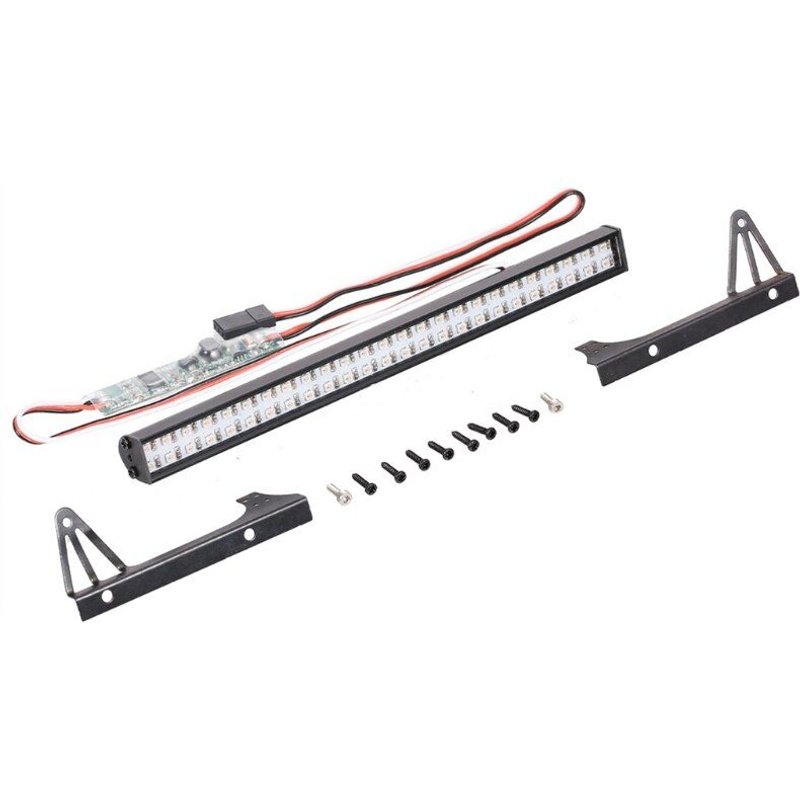 Barre D'Éclairage Led Avec Télécommande 066b, Pièce Supplémentaire En Métal Pour Modèle Rc, Chenilles De Roche