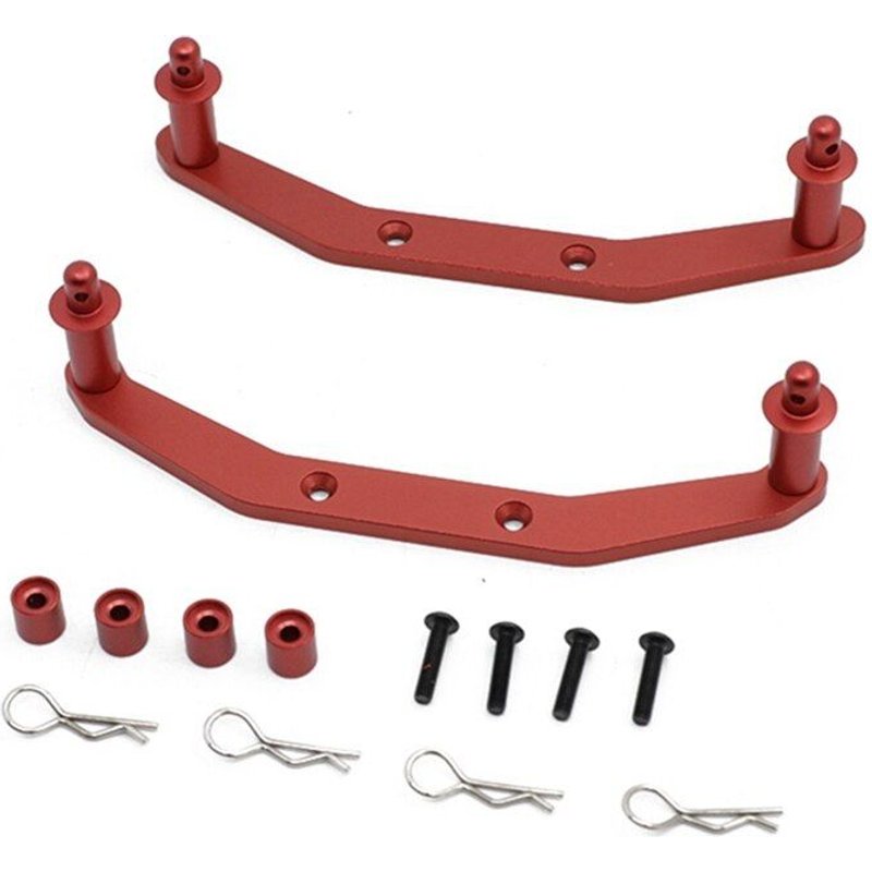 Supports De Carrosserie Avant Et Arrière En Métal Avec Tiges De Carrosserie Pour Traxxas Slash 4x4 4wd Rc 1/10, Pièces De Mise À Niveau, Accessoires