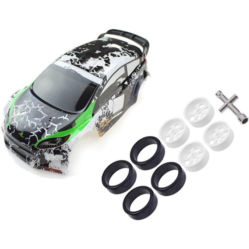 2 Pièces De Voiture Rc: 1 Pièce De Carrosserie De Voiture Rc, Jouet De Télécommande Et 1 Ensemble Moyeu De Jante De Roue K969-01 K969-02 Avec Pneu